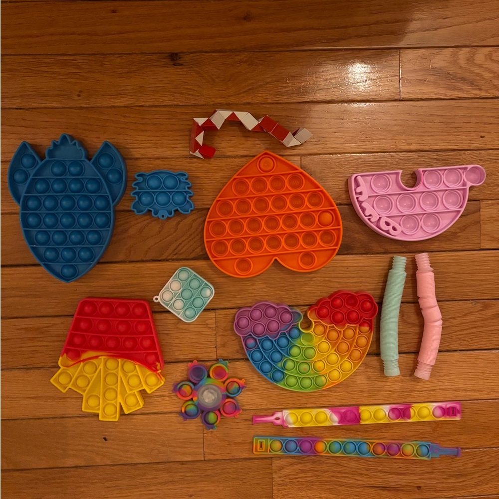 Colorful Pop It Fidget Toy Set